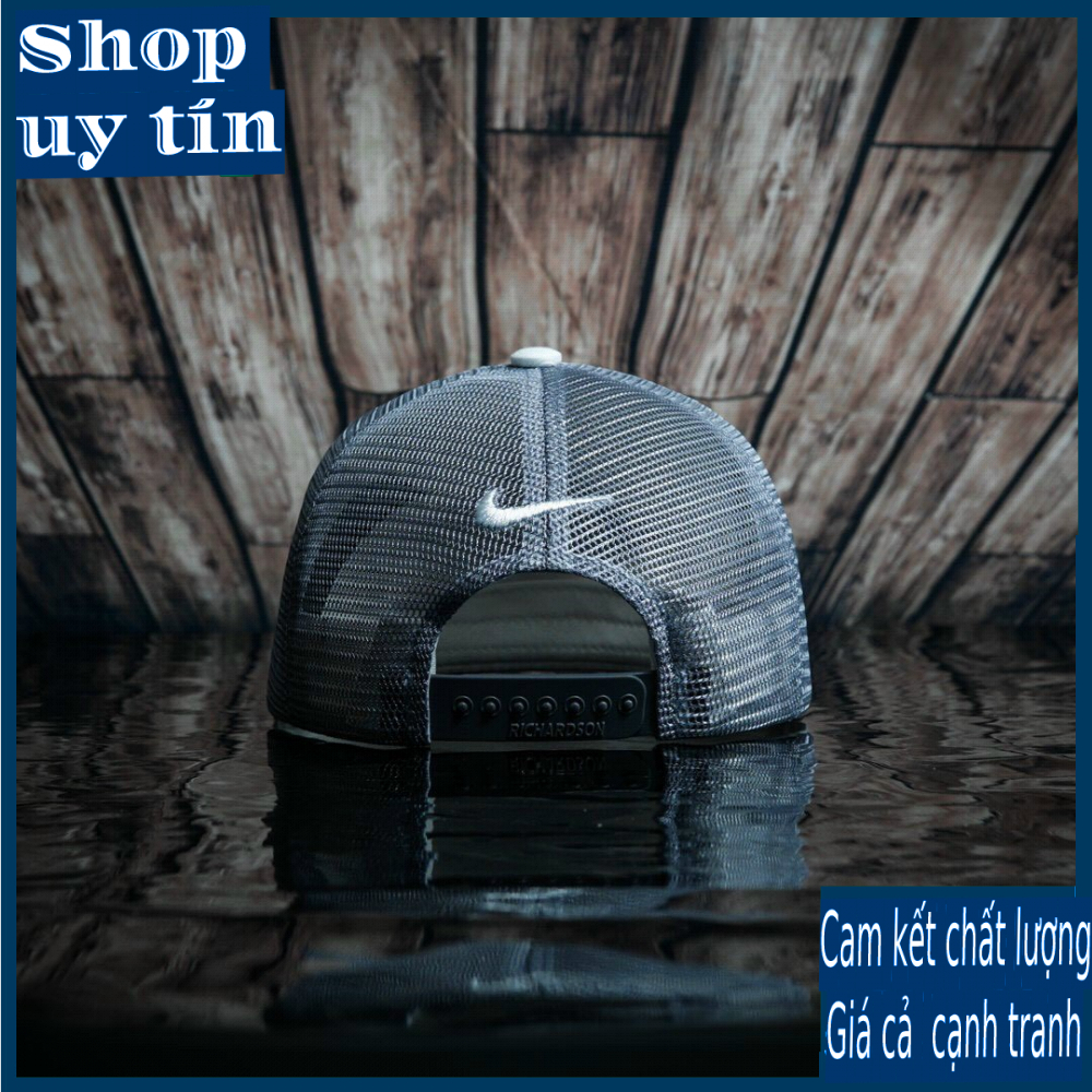 Freeship - MŨ NÓN KẾT LƯỠI TRAI SNAPBACK GOLF TRẮNG LƯỚI XÁM THỜI TRANG NAM NỮ CAO CẤP