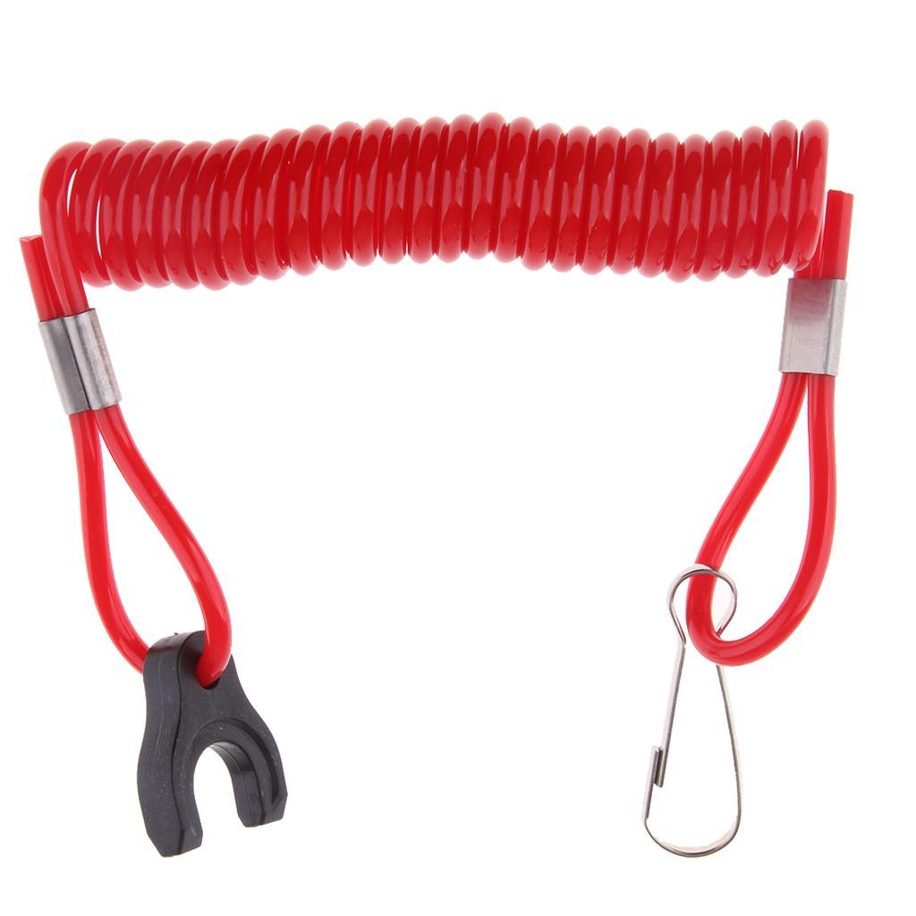 Boat Marine Kill Stop Switch Key Lanyard Fit for Outboard
