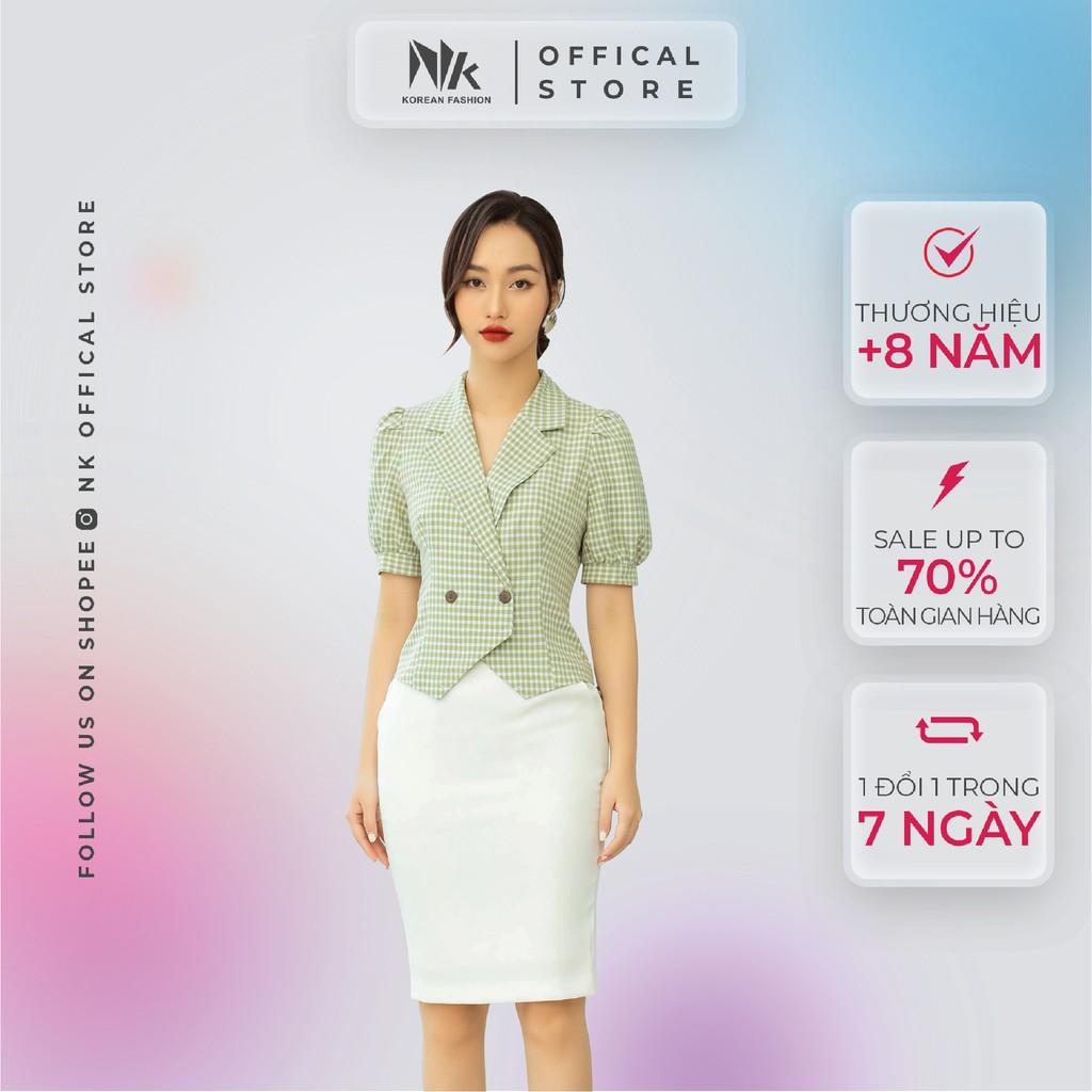 Chân Váy Nữ Công Sở NK Fashion Dáng Bút Chì Cơ Bản Kèm Túi Chéo, Chất Vải Hai Lớp Mềm Mịn, Co Giãn NKCV2012003