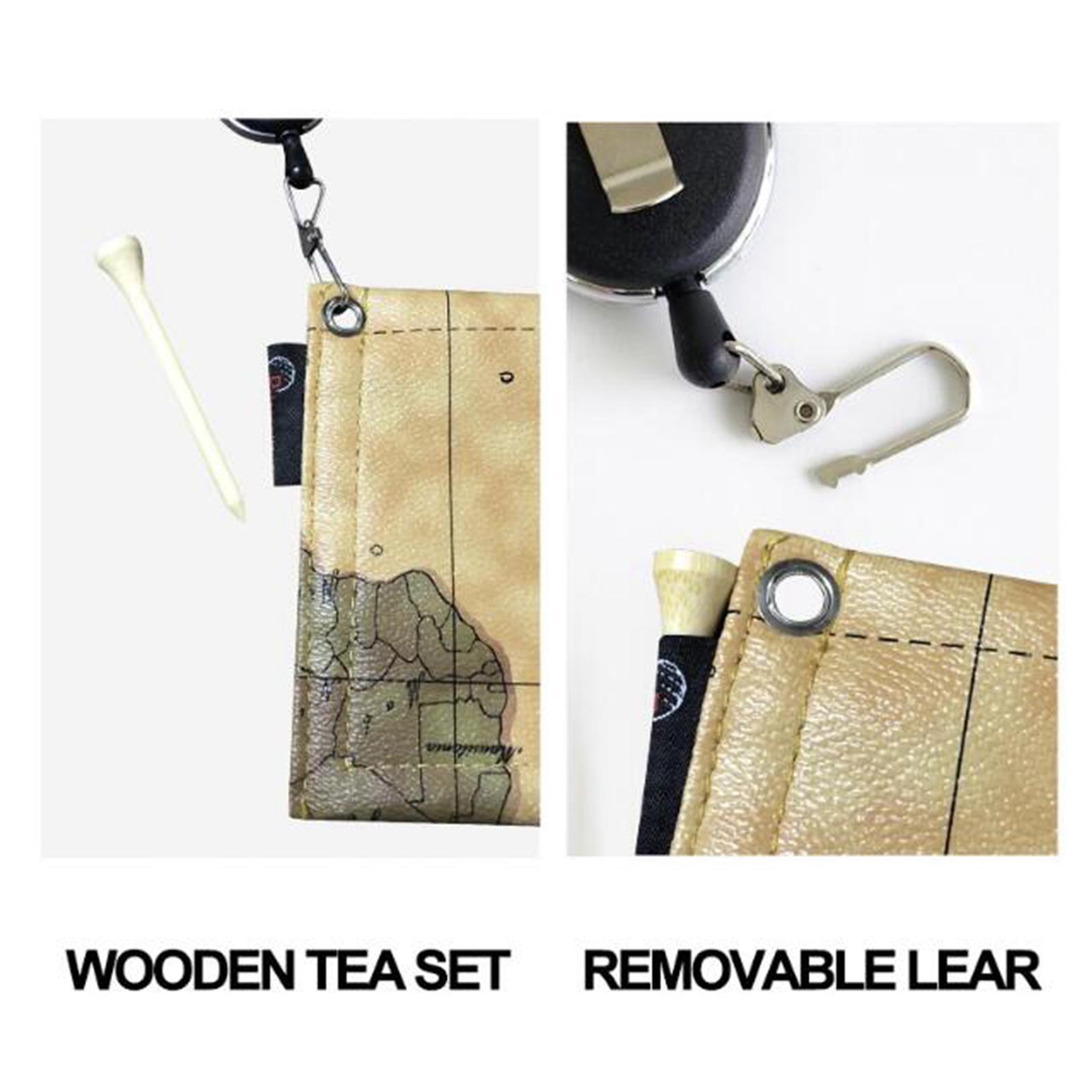 PU Golf Ball Cleaning Towel Square Towel Portable Cleaner for Golfers Accessories