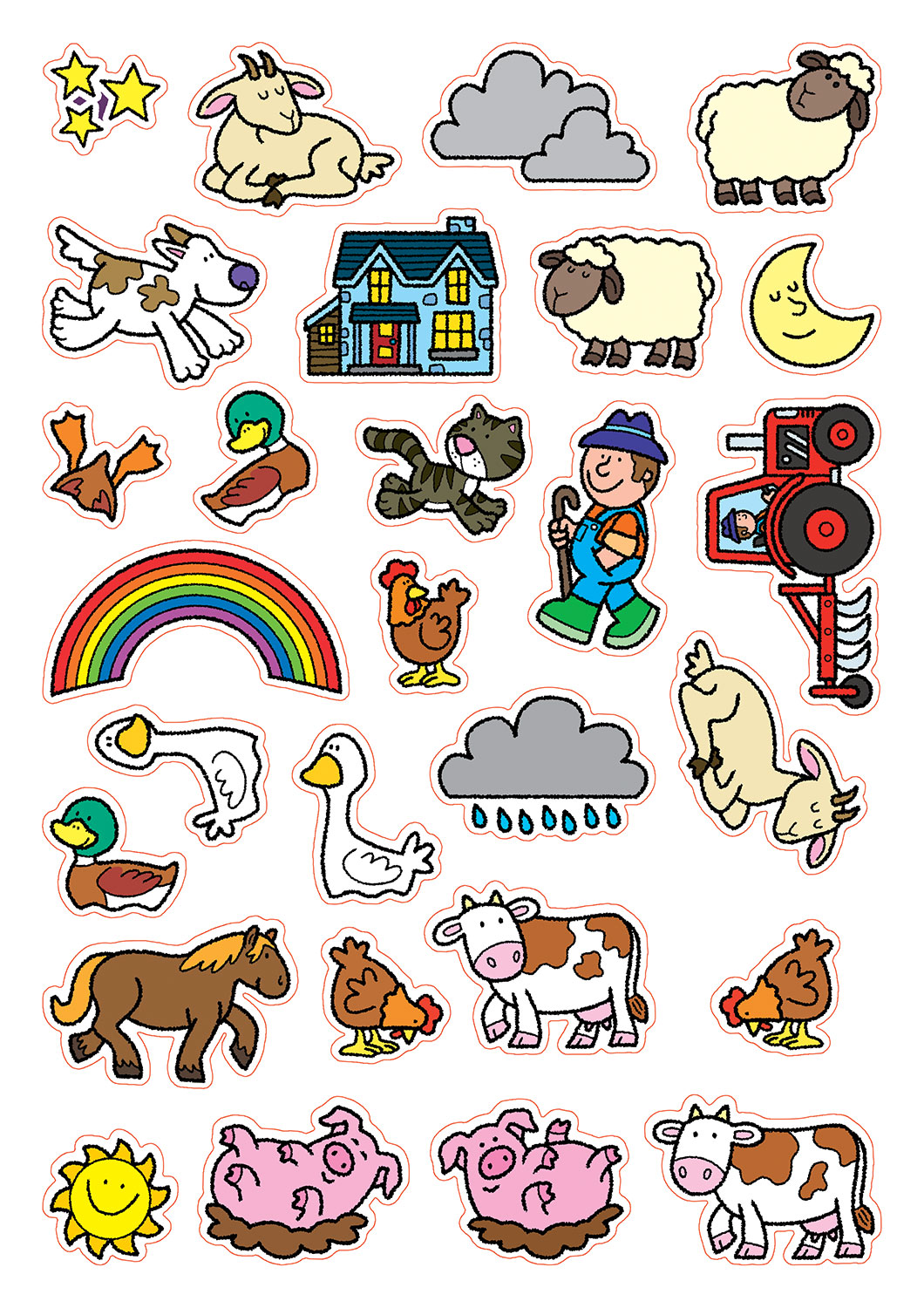 Sách tương tác sticker - Trang trại động vật – Play felt farm animals