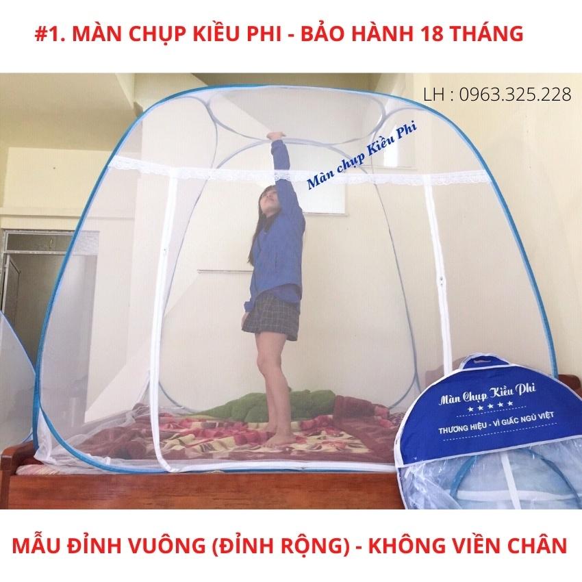 Màn chụp tự bung gấp gọn người lớn Kiều Phi - Mùng chụp tự bung chống muỗi đỉnh vuông thông minh