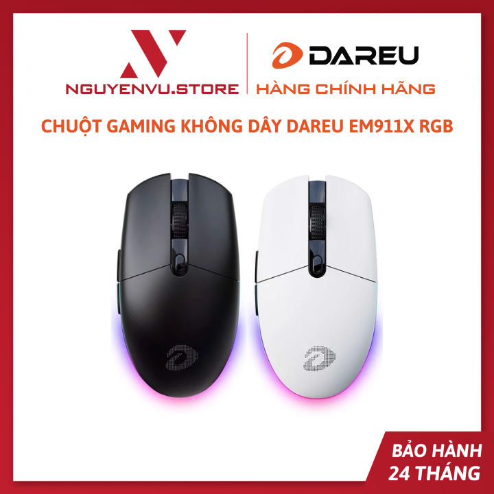 Chuột Gaming không dây Dareu EM911X RGB - Hàng chính hãng