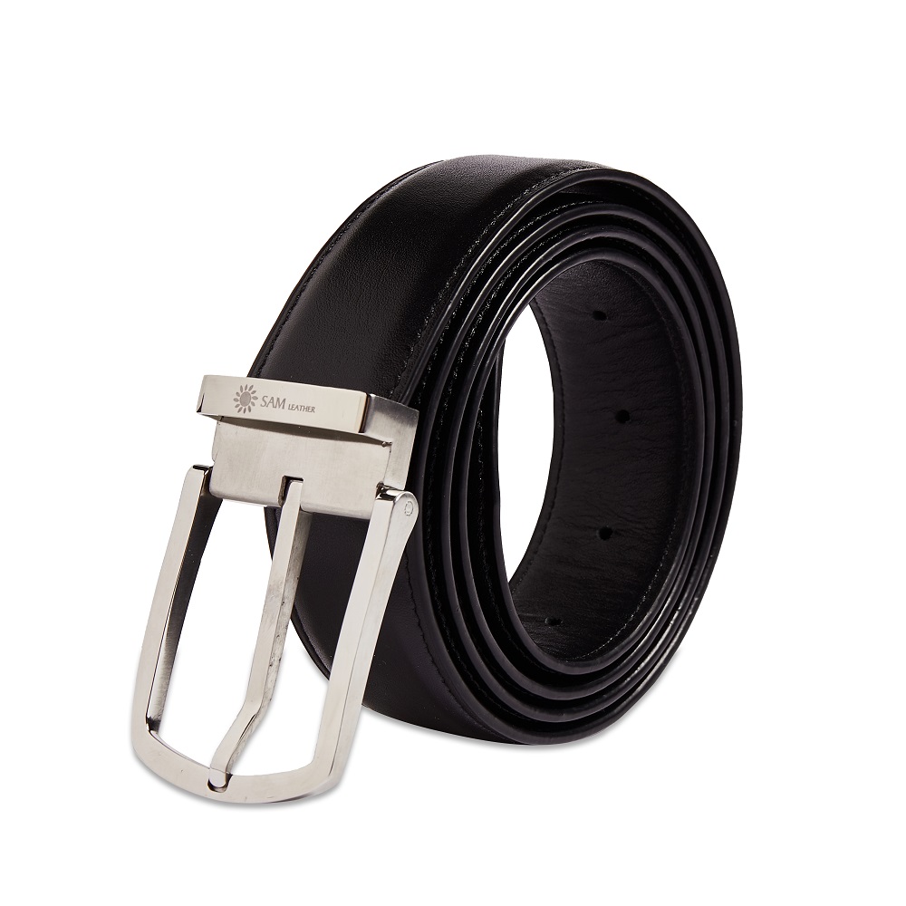 Dây Nịt Nam SAM Leather SFDN111 - Thắt Lưng Nam Da Bò Cao Cấp/ Mặt Khoá Thắt Lưng Inox Không Gỉ, Men's belts