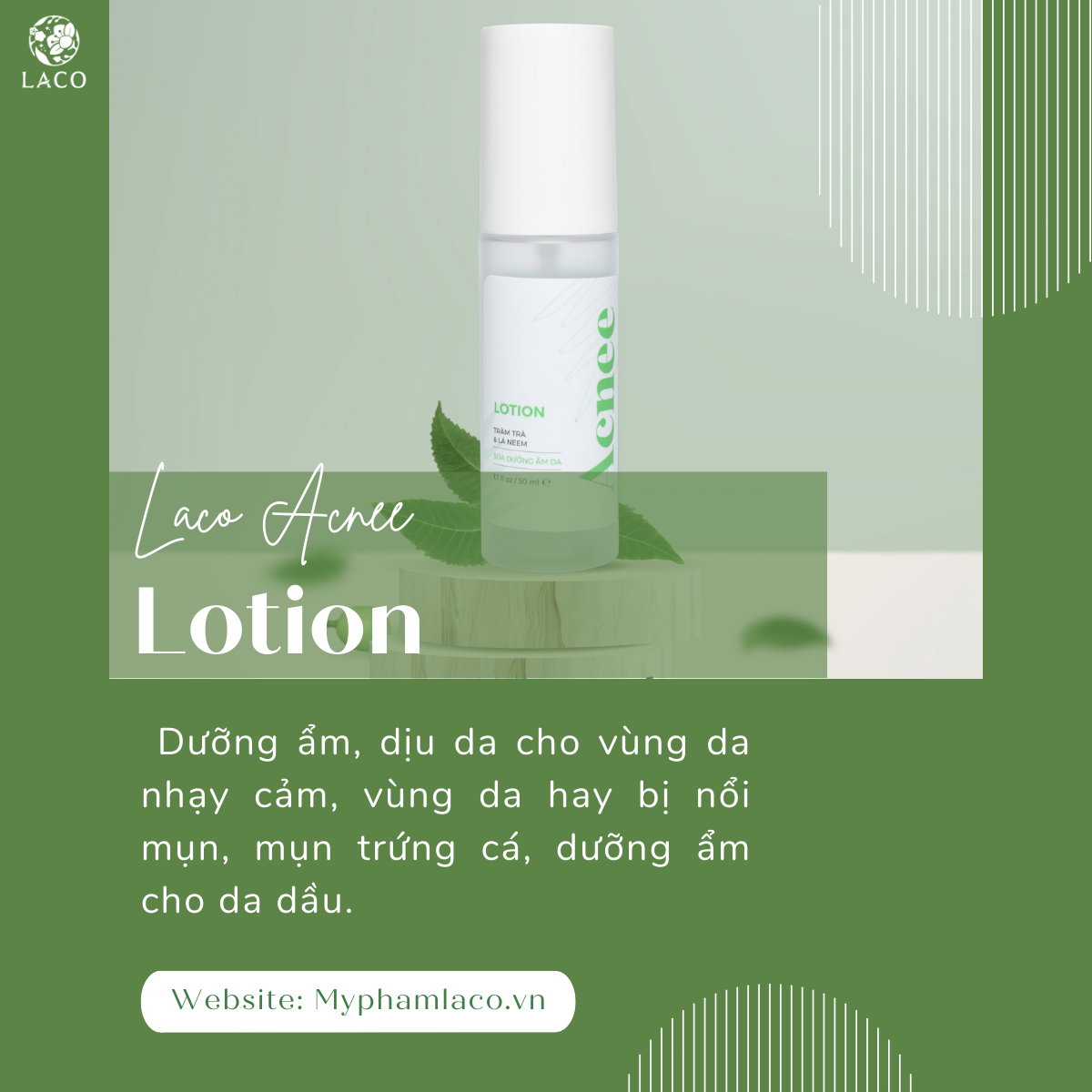 Acnee Lotion - Dưỡng Ẩm Và Làm Dịu Làn Da