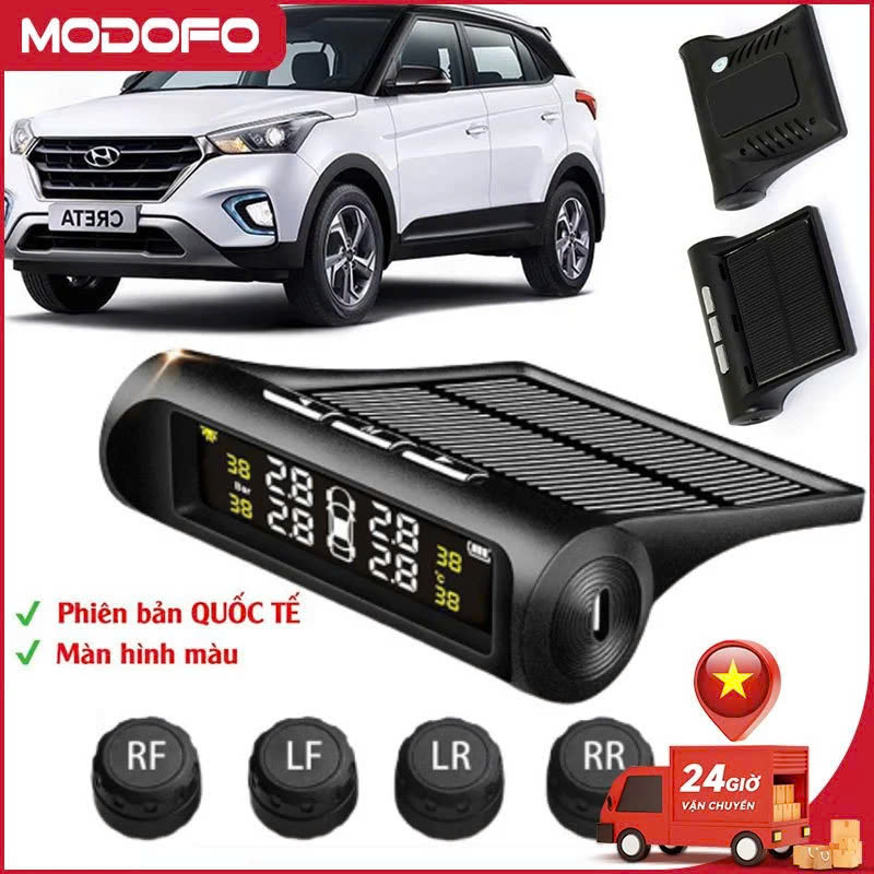 Cảm Biến Áp Suất Lốp Ô Tô TPMS Van Ngoài – Màn Hình LED Màu Hiển Thị Rõ Nét Loại Tốt