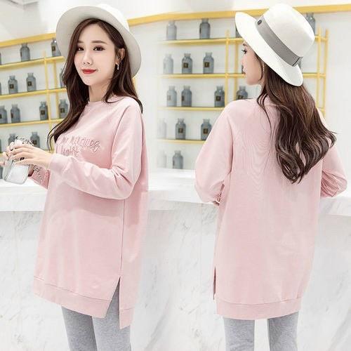 Áo bầu THU ĐÔNG dài tay thiết kế in họa tiết xinh xắn ĐẸP RẺ, chất cotton mềm mịn FREESIZE đến 70kg