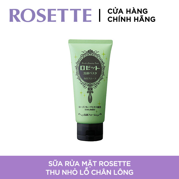 Bộ Sữa Rửa Mặt Thu Nhỏ Lỗ Chân Lông Rosette Face Wash Pasta Sea Clay Smooth 120g và Tẩy Tế Bào Chết Dành Cho Mọi Loại Da Rosette Gommage 180g