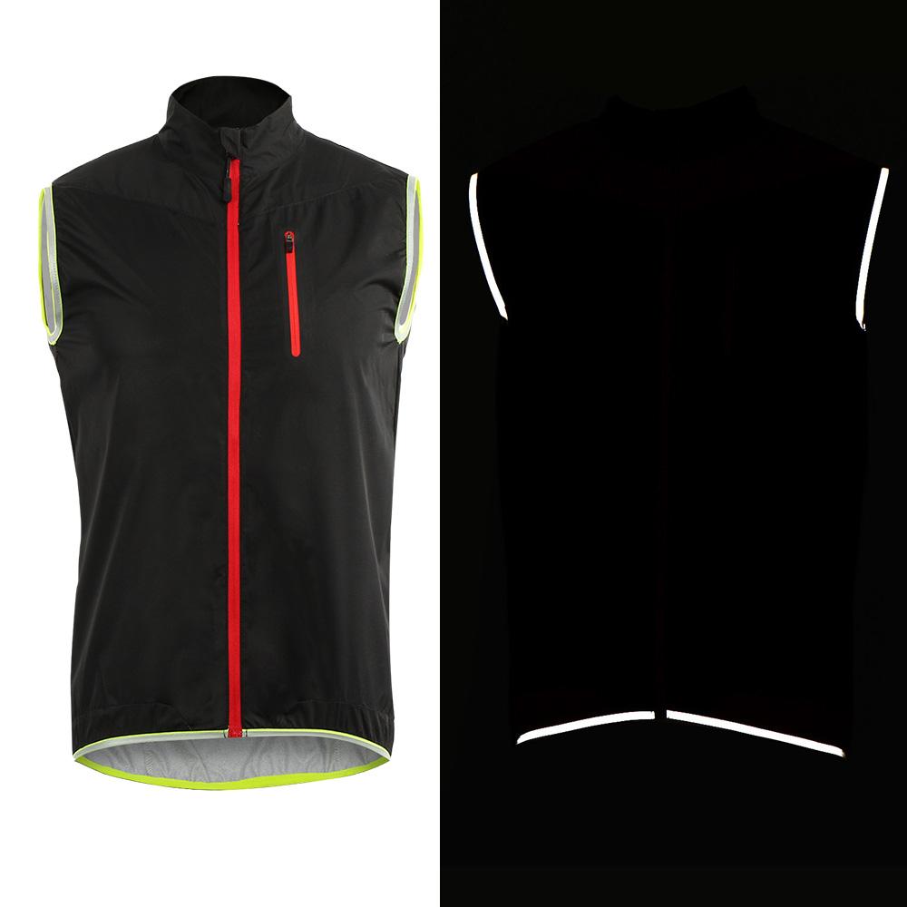 Áo ARSUXEO dành cho nam giới thiết kế không tay, có dây kéo