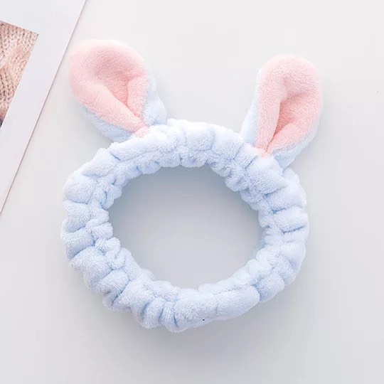 Băng đô vải nhung turban, bờm cài tóc hình tai thỏ dễ thương và bắt mắt BD17