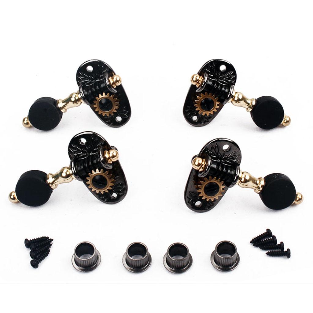 Locking Key Button String Tuning Pegs Tuners for 3 String Cigar Box Guitar