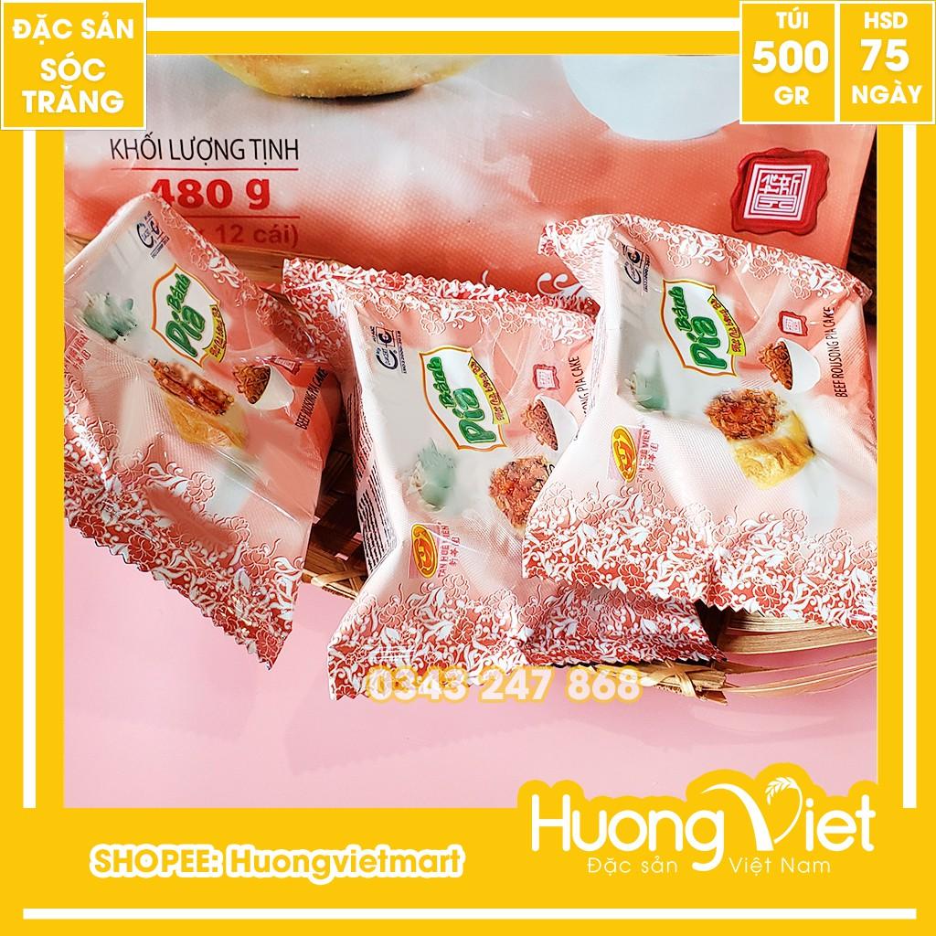 Bánh pía thịt chà bông bò Tân Huê Viên 500G, bánh pía mini sóc trăng