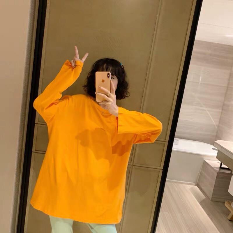 Áo Thun COTTON TAY DÀI TRƠN UNISEX NAM NỮ FORM RỘNG ULZZANG