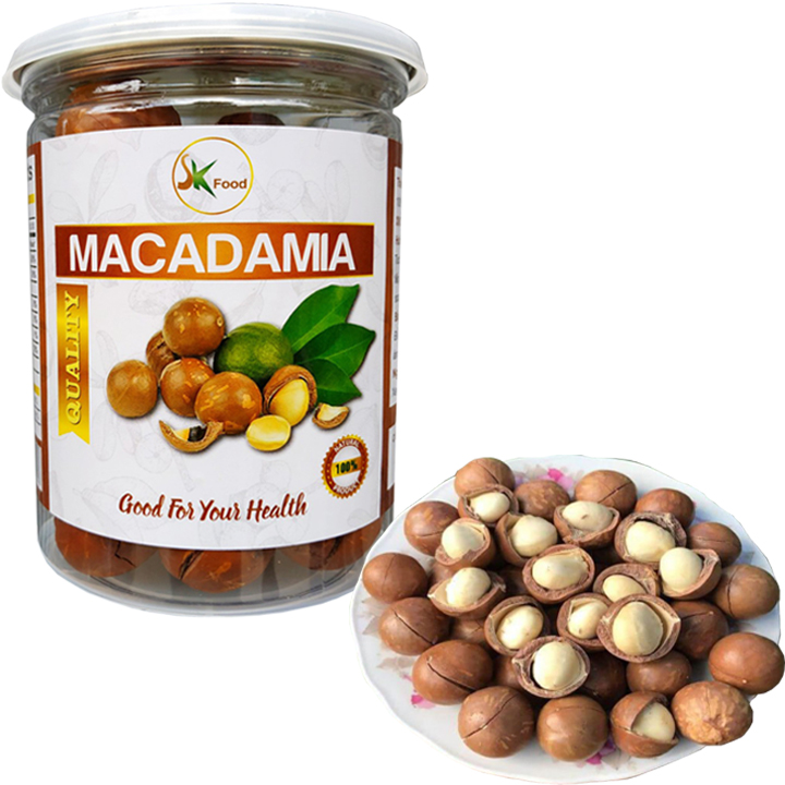 Hạt Macca Nứt Vỏ Nhập Khẩu Bổ Dưỡng Thương Hiệu SK FOOD - Hũ 300G