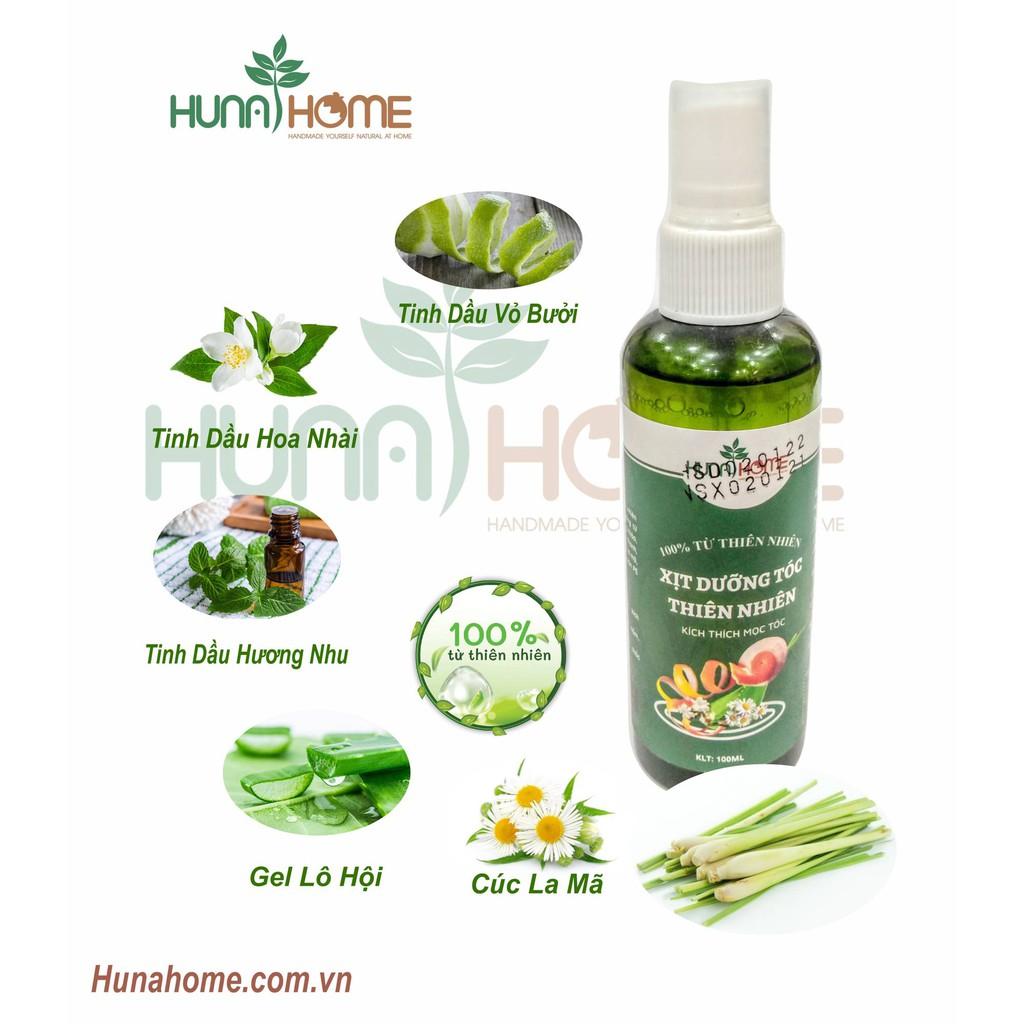 Xịt dưỡng tóc thiên nhiên Huna'shome 100ml