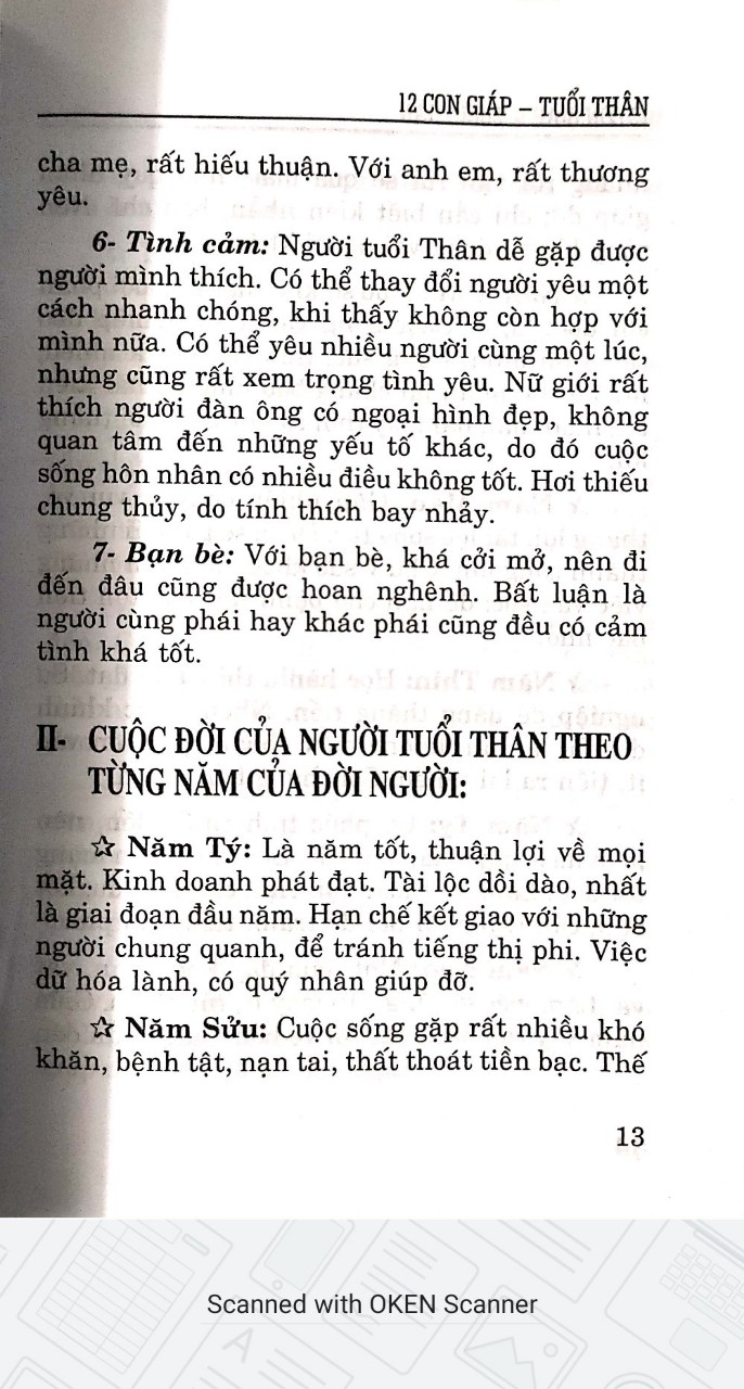 Tính Cách Và Tài Vận Tuổi Thân