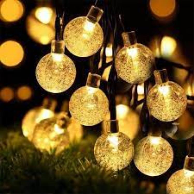 Dây đèn led trang trí hình bọt nước loại 50 bóng chiều dài 5m
