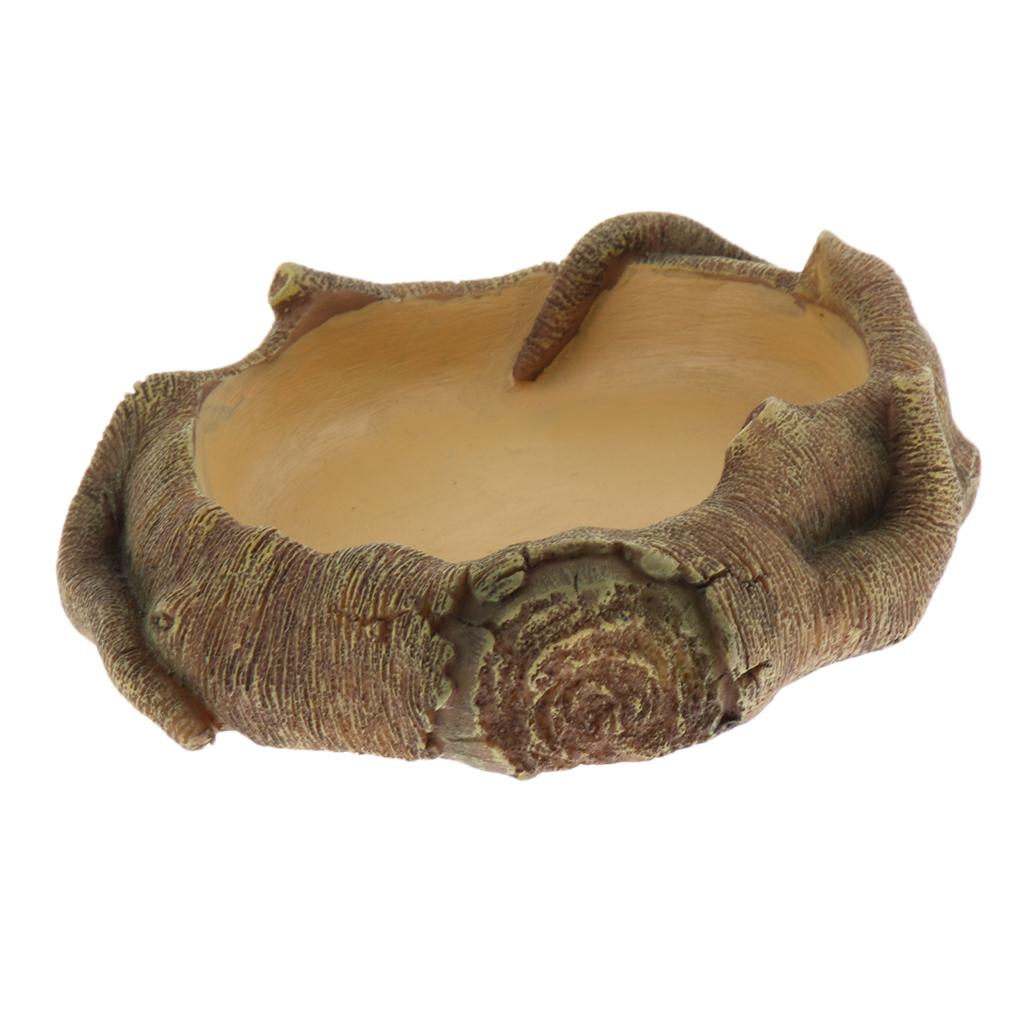 Reptile Terrarium Drinking Basin Pet Reptile Feeding Bowl Food Water Dish 1