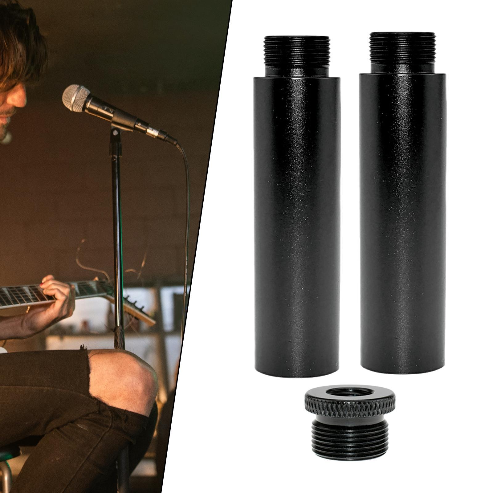 2Pcs Aluminum Alloy Mic Stand Extension Tube for Desk Stands & Arm Stand