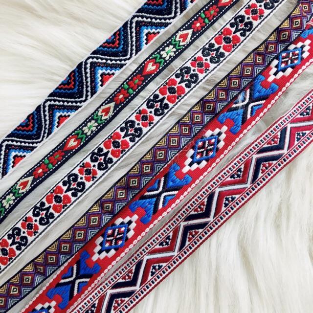 Choker boho - choker thêu hoạ tiết thổ cẩm