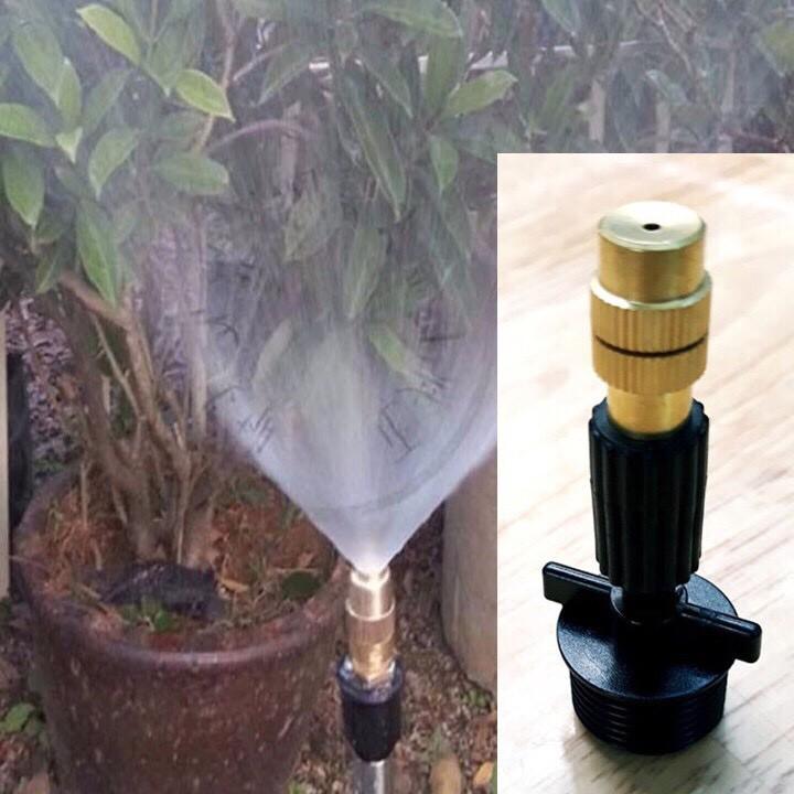 Béc phun sương đơn nhựa đồng chân ren 21