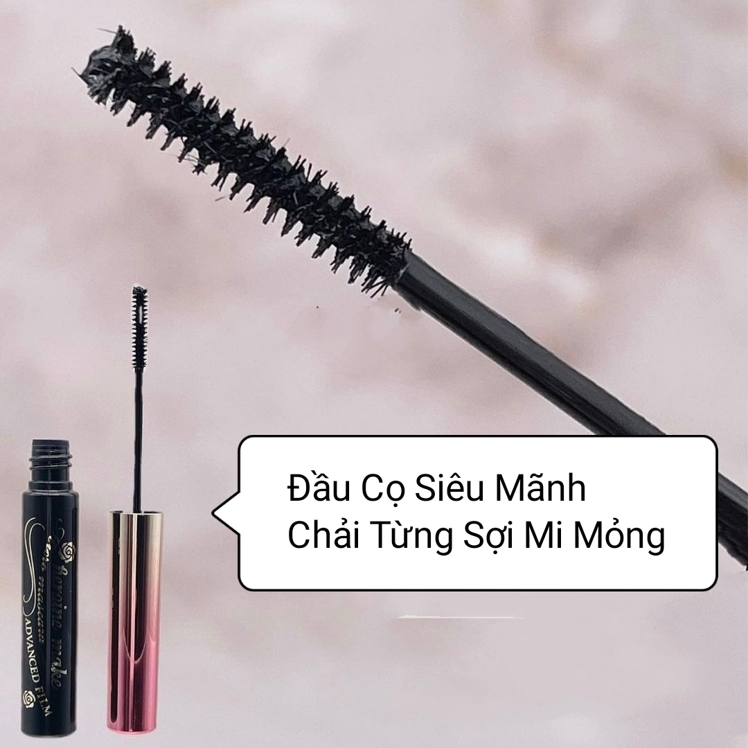 Mascara Kissme Heroine Make Không Trôi Giúp Chuốt Tơi Và Dày Rậm Làn Mi Mỏng Màu Nâu