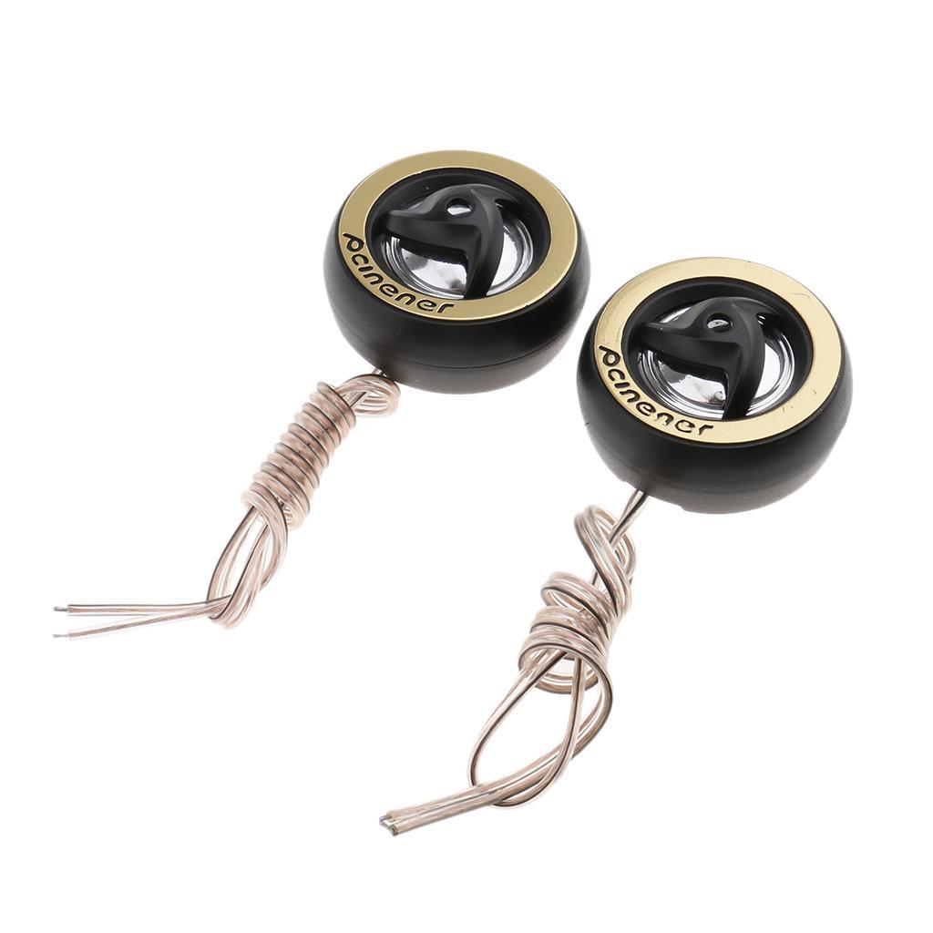 2PC Car Stereo Universal Speaker with Subwoofer Tweeter Cord