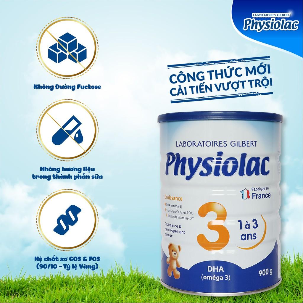 Sữa bột Physiolac 3 900g (Bổ sung DHA)