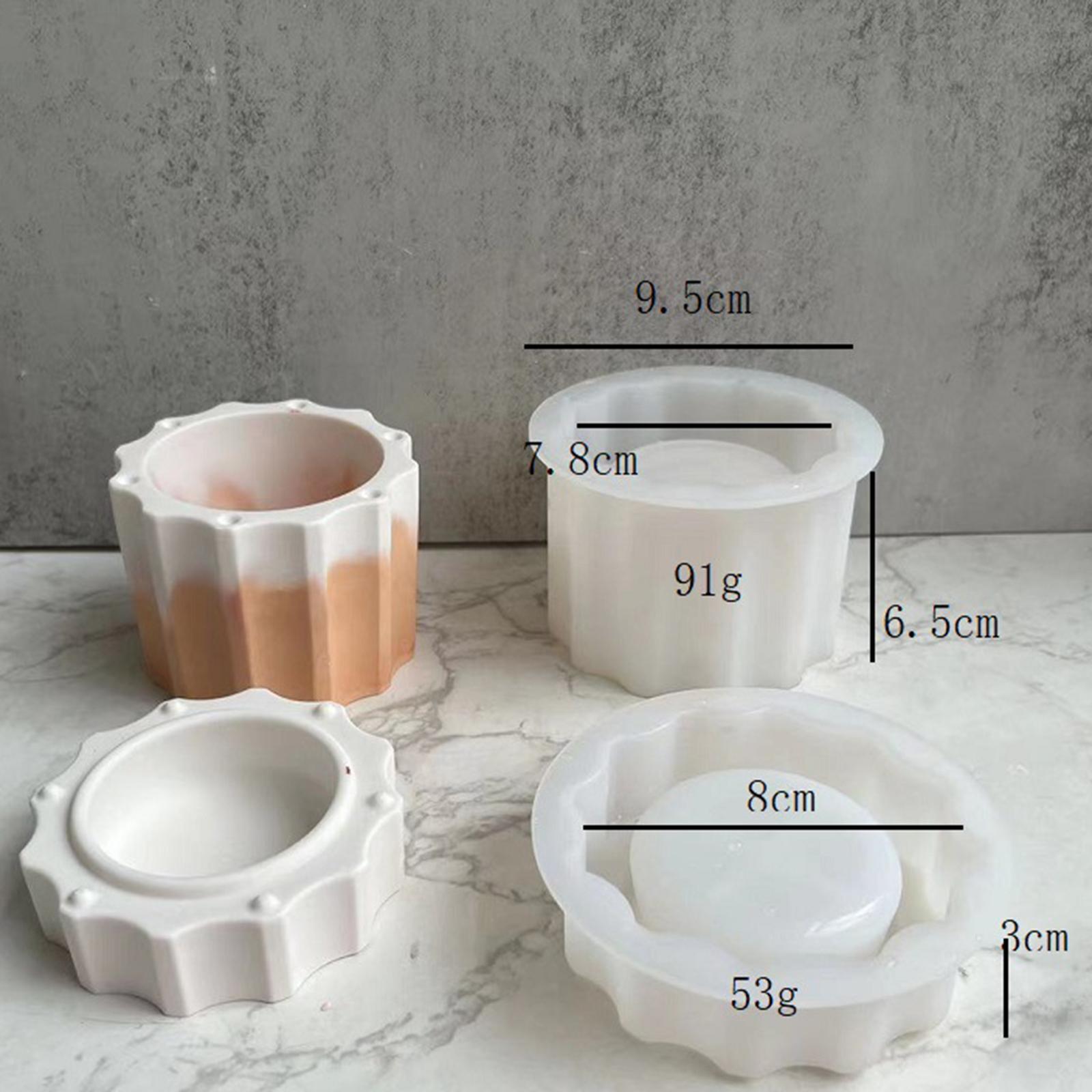 Silicone Jar Casting Model Set, DIY Bottle Storage Accessories, Supplies Decorative Container Epoxy Tools Handcraft for Desktop Art Decor