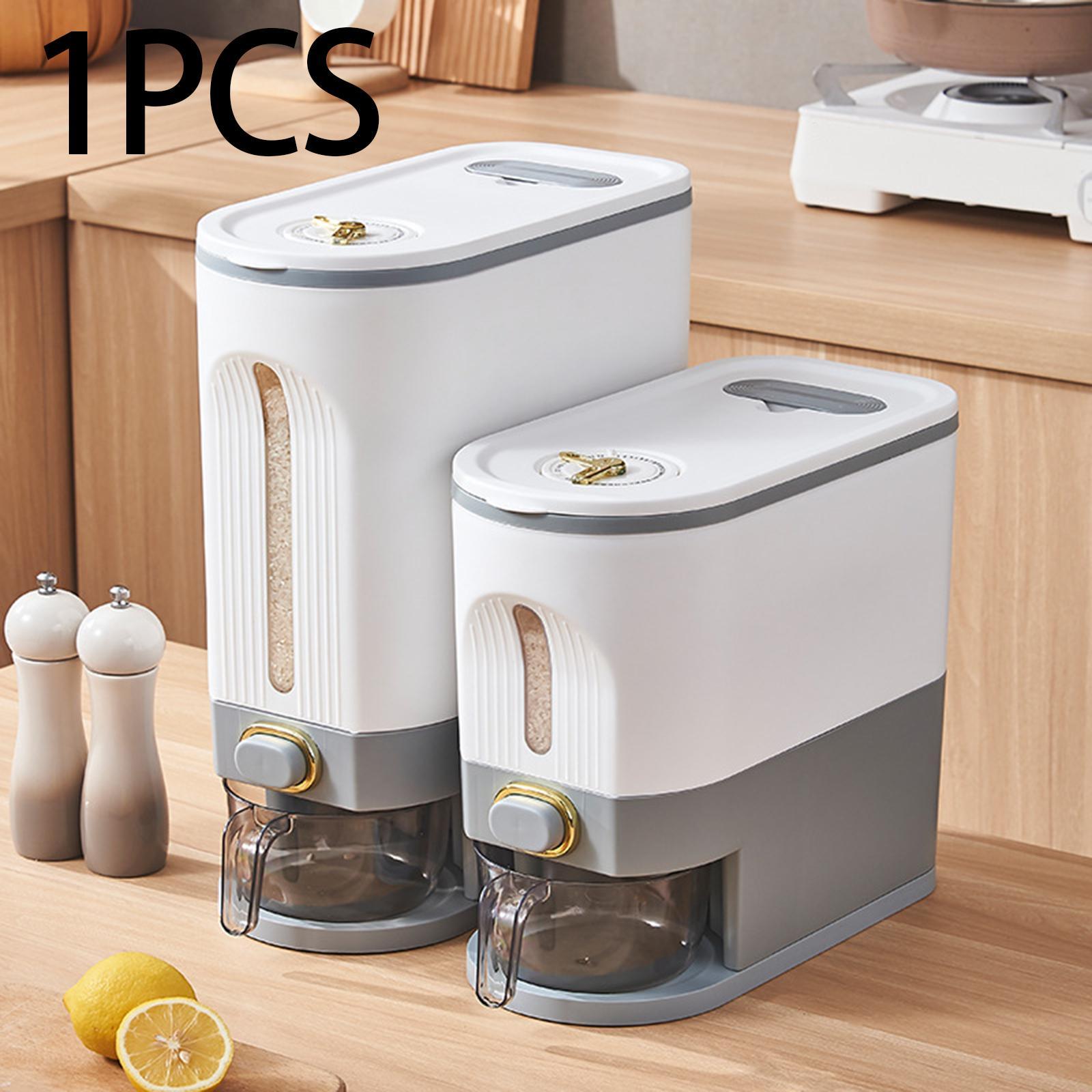 Rice Dispenser Container Sealed Moistureproof Rice Bucket for Grain Dry Food