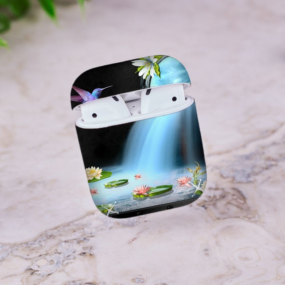 Miếng dán skin chống bẩn cho tai nghe AirPods in hình Họa tiết - HTx130 (bản không dây 1 và 2