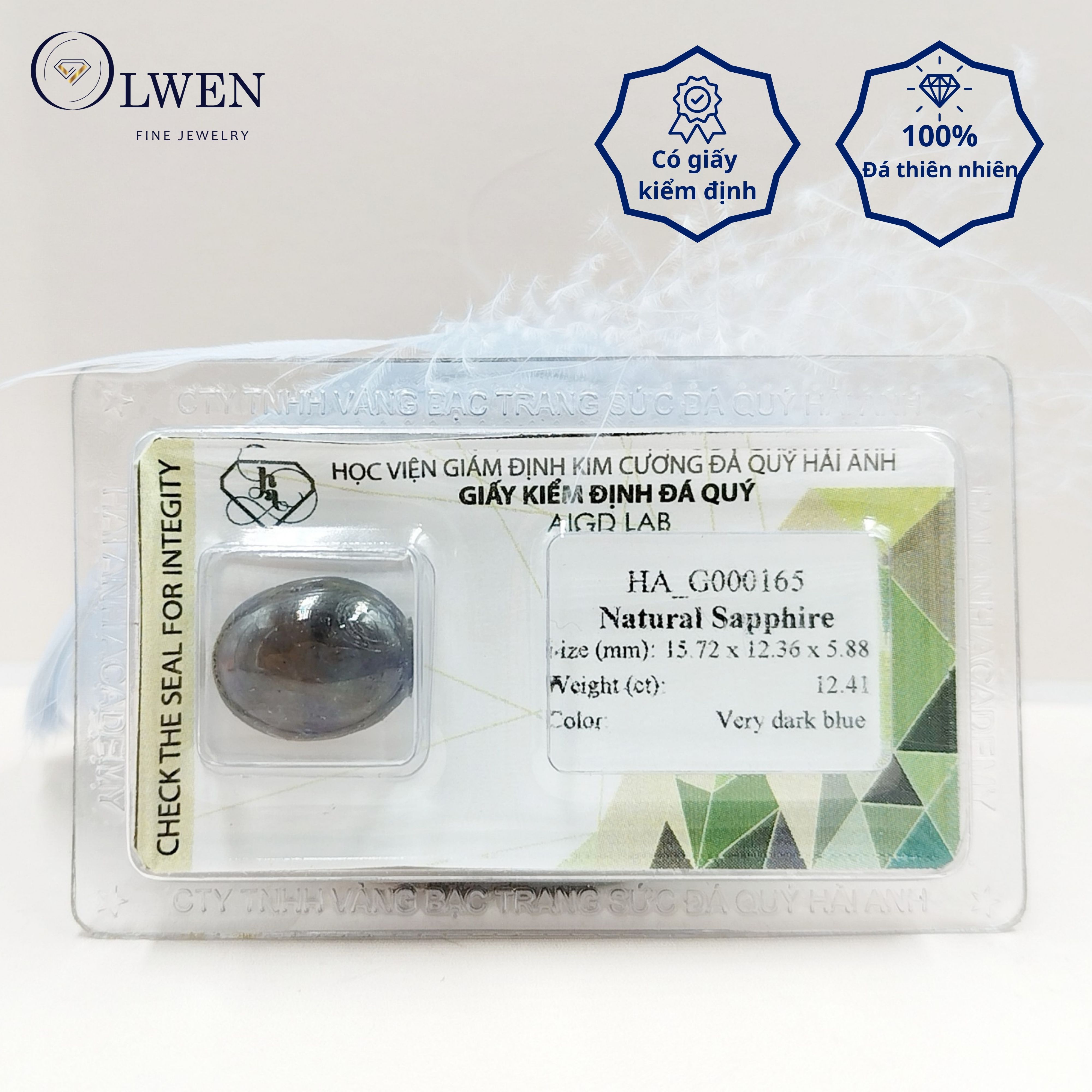 Viên đá Sapphire thiên nhiên HA-G000165