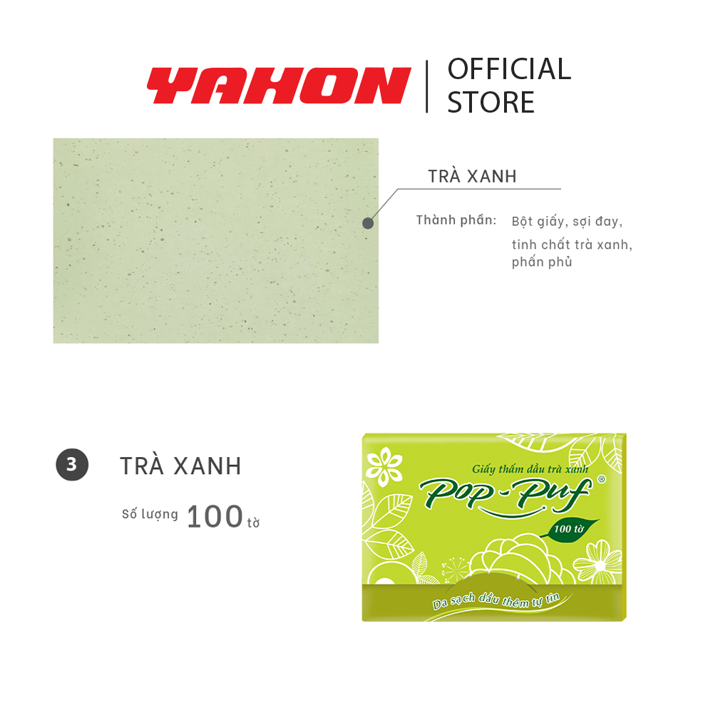 Combo 12 Hộp Giấy Thắm Dầu POP-PUF , 100 Tờ/Hộp