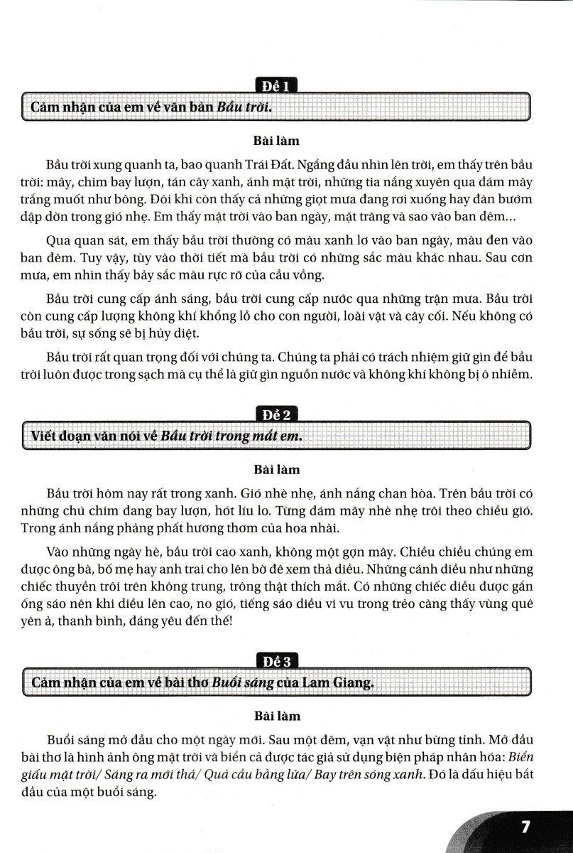 Những Bài Làm Văn Mẫu Lớp 3 - Tập 2 Kết Nối