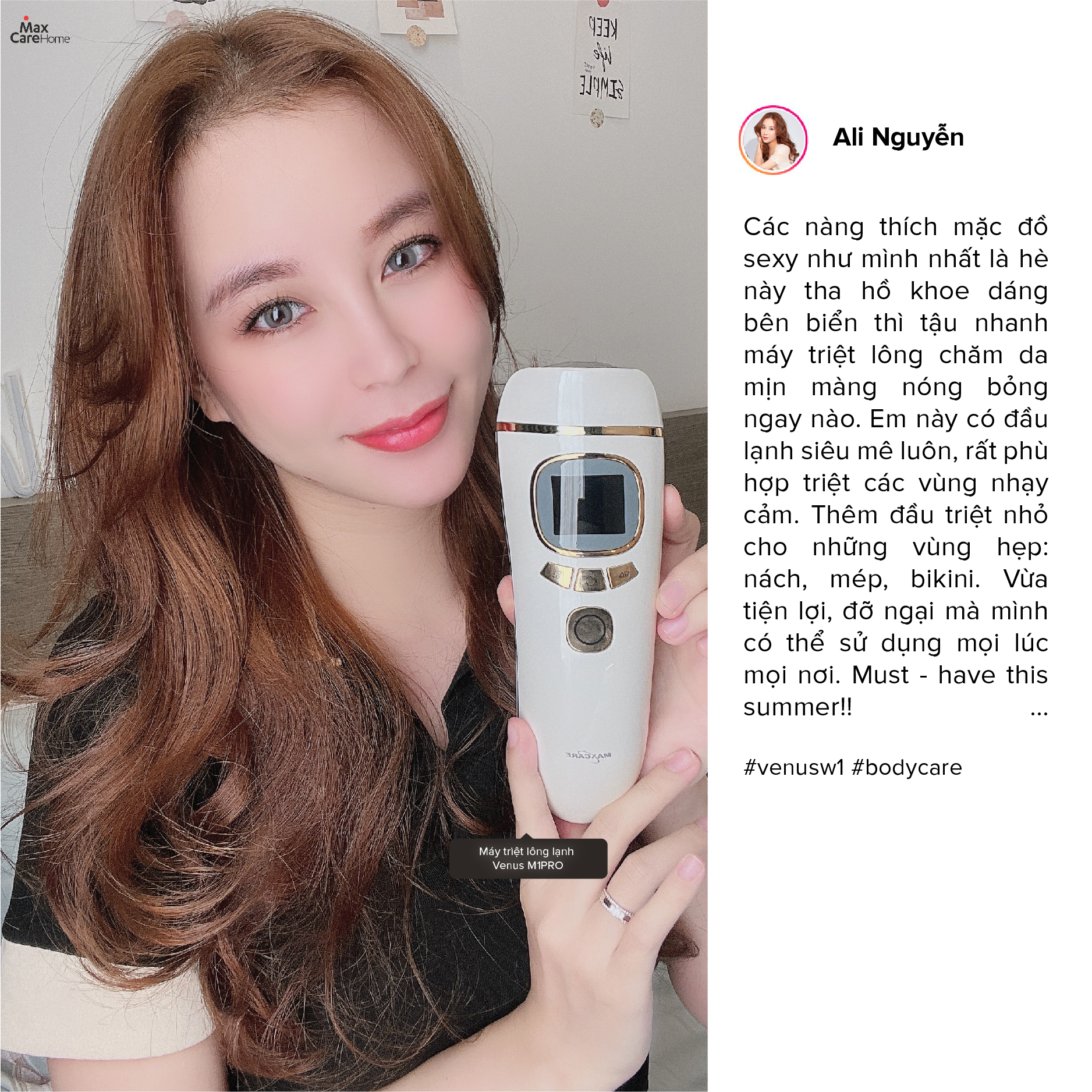Máy triệt lông và trẻ hóa da cá nhân IPL Maxcare