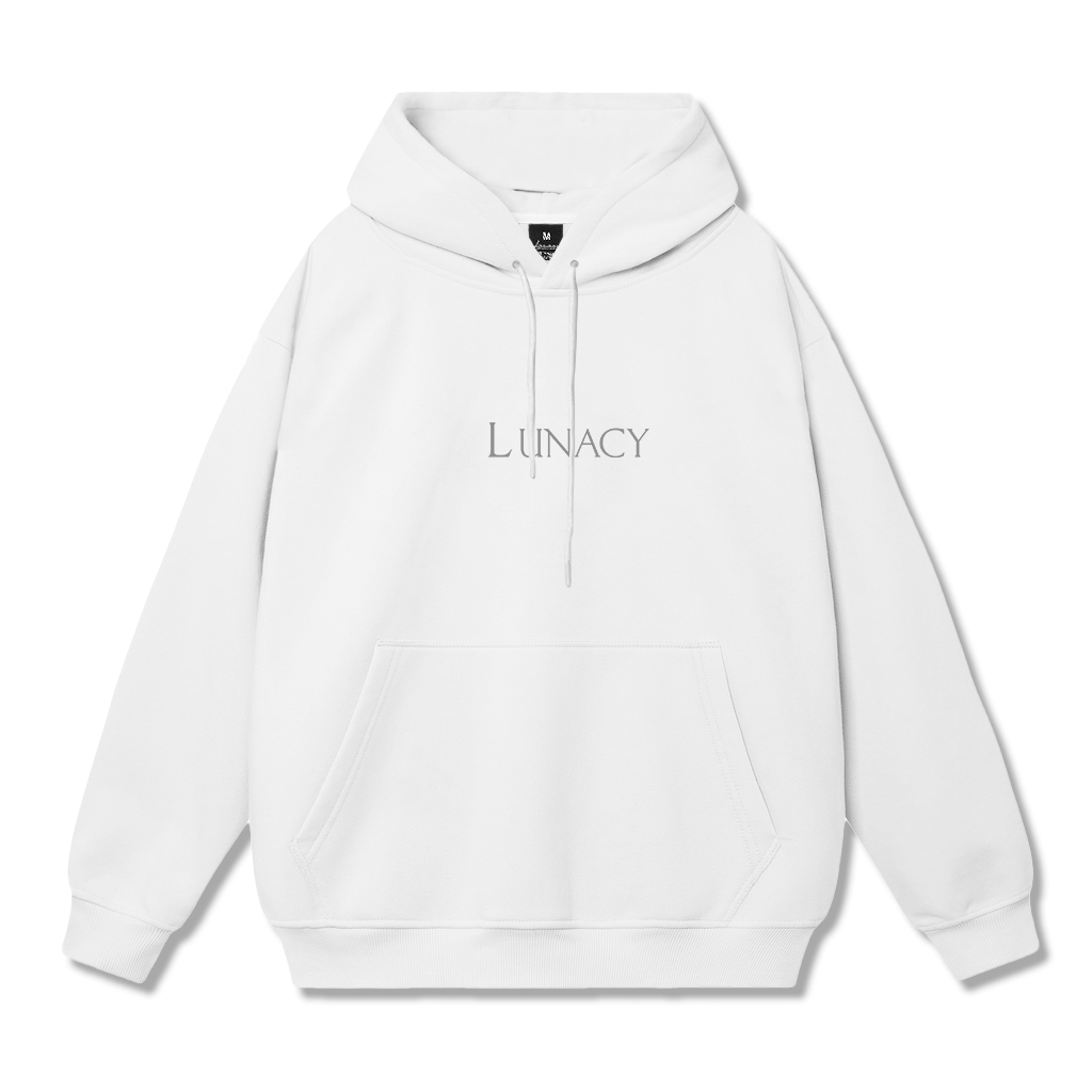 Áo Khoác Hoodie Nỉ Có Mũ Form Rộng LUNACY In Phản Quang Unisex Nam Nữ Ulzzang