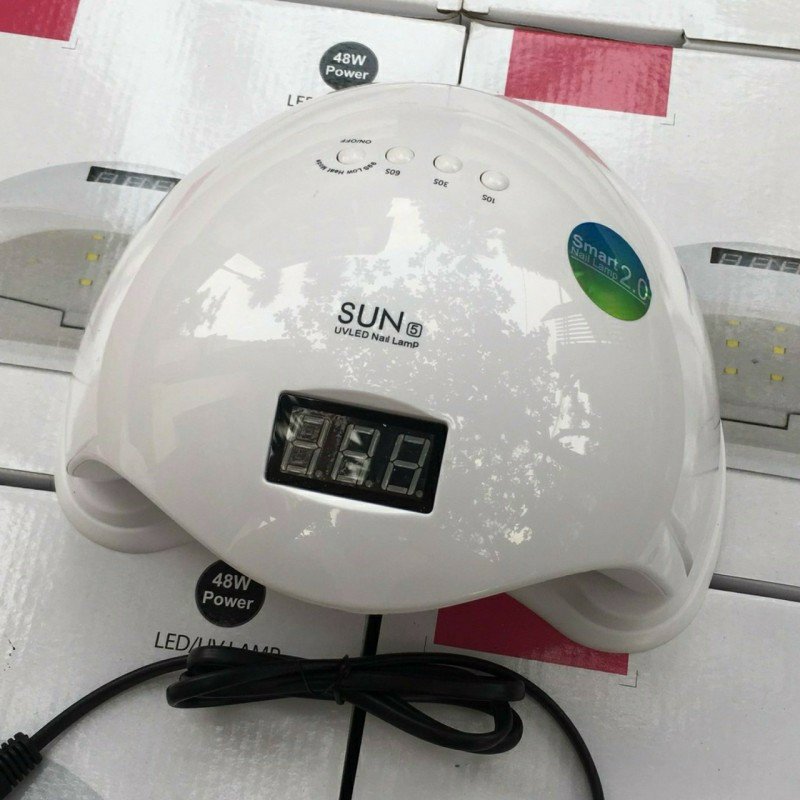 Máy Hơ Gel Sun 5 tem xanh UV LED 48w, 24 bóng, 4 chế độ tự động