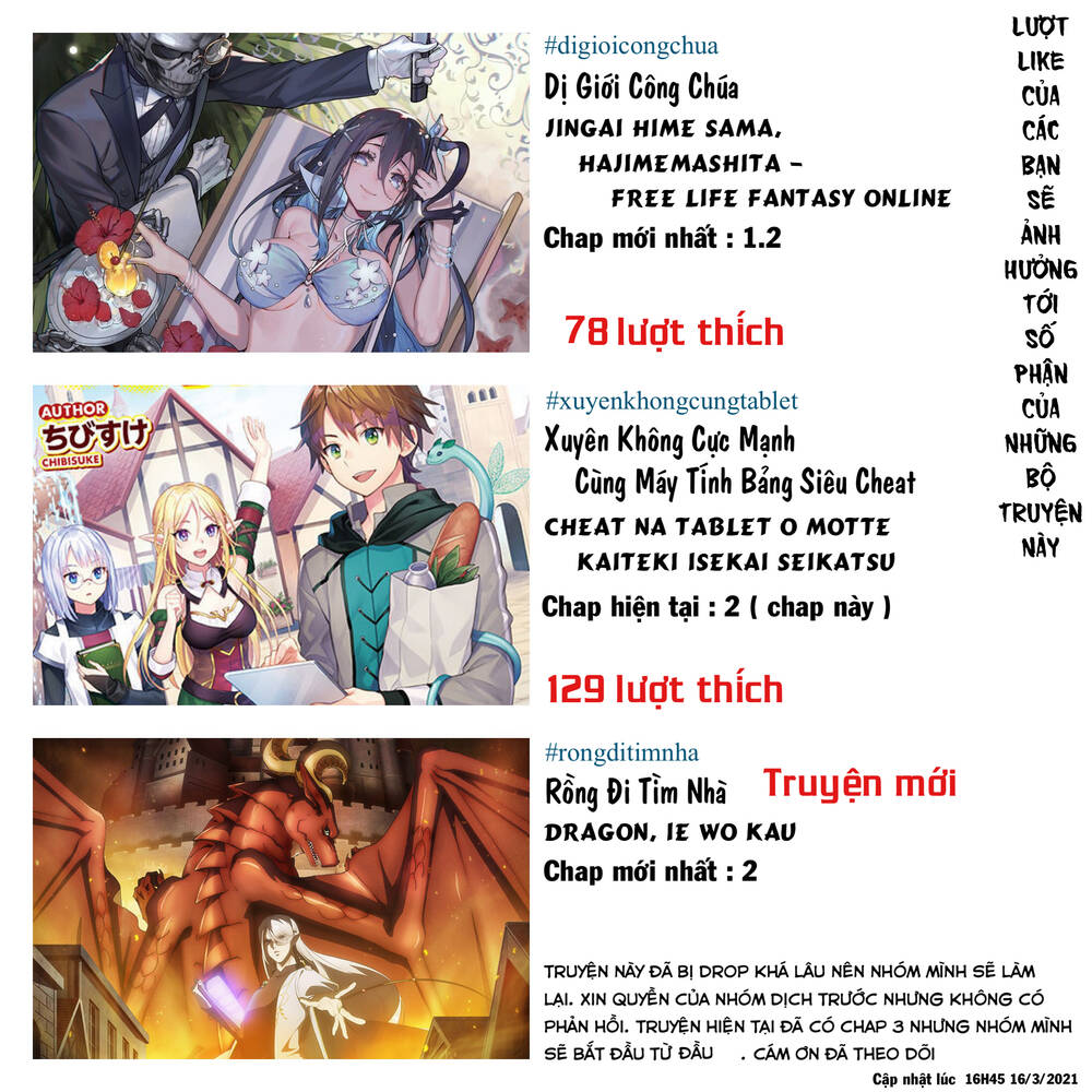 xuyên không cực mạnh cùng máy tính bảng siêu cheat chapter 2 2