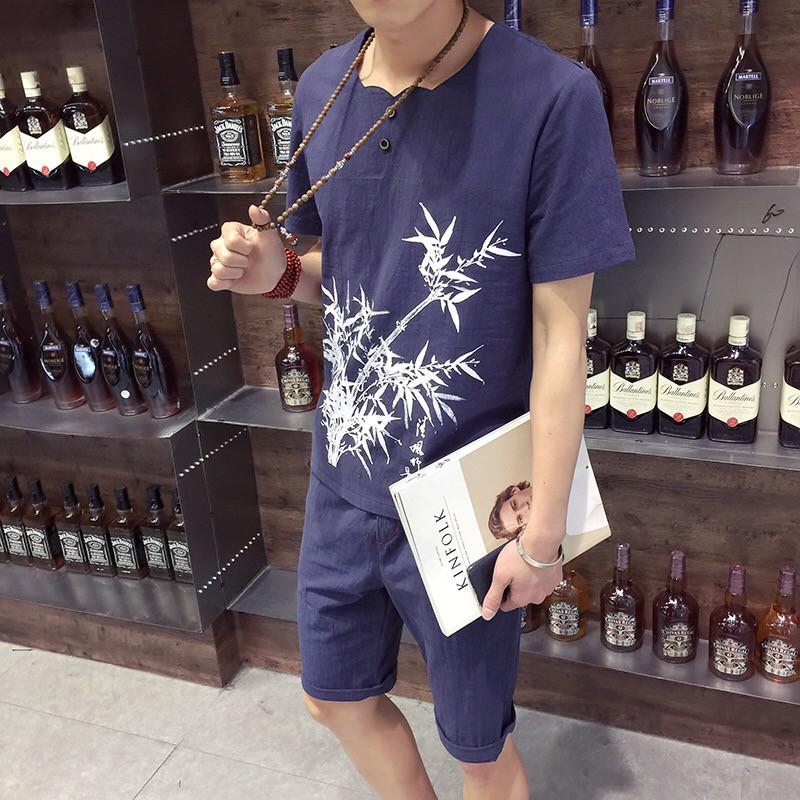 (XẢ HÀNG HOT HÈ 2020) ÁO ĐŨI NAM IN HOA TRÚC