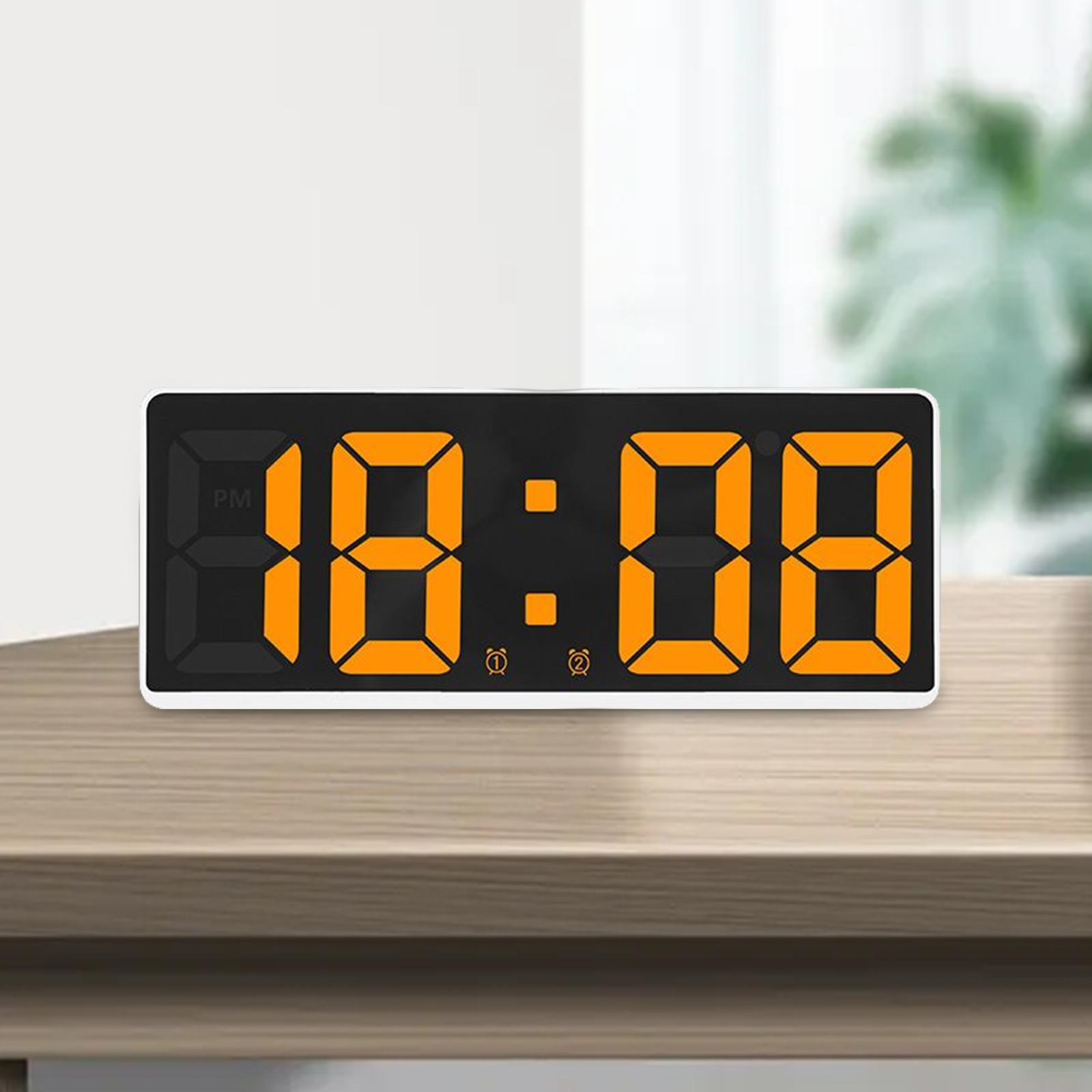 Large Number Clock Table Date LED Display for Elderly Home