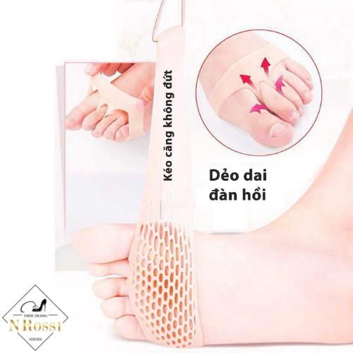 Lót giày silicone tổ ong đệm êm lòng bàn chân phía trước