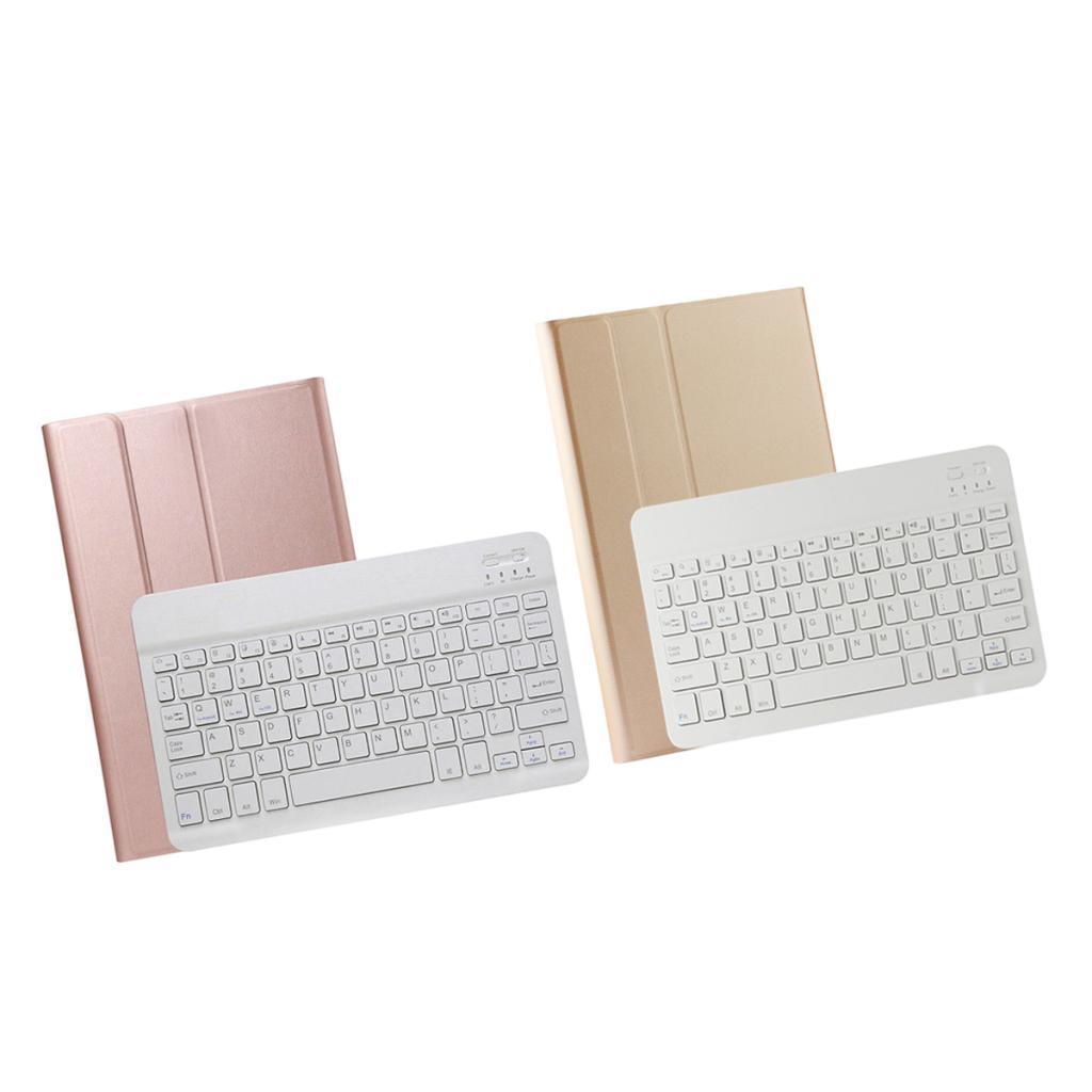 Wireless Keyboard + PU Leather Case for Samsung Galaxy Tab A 10.1" Golden