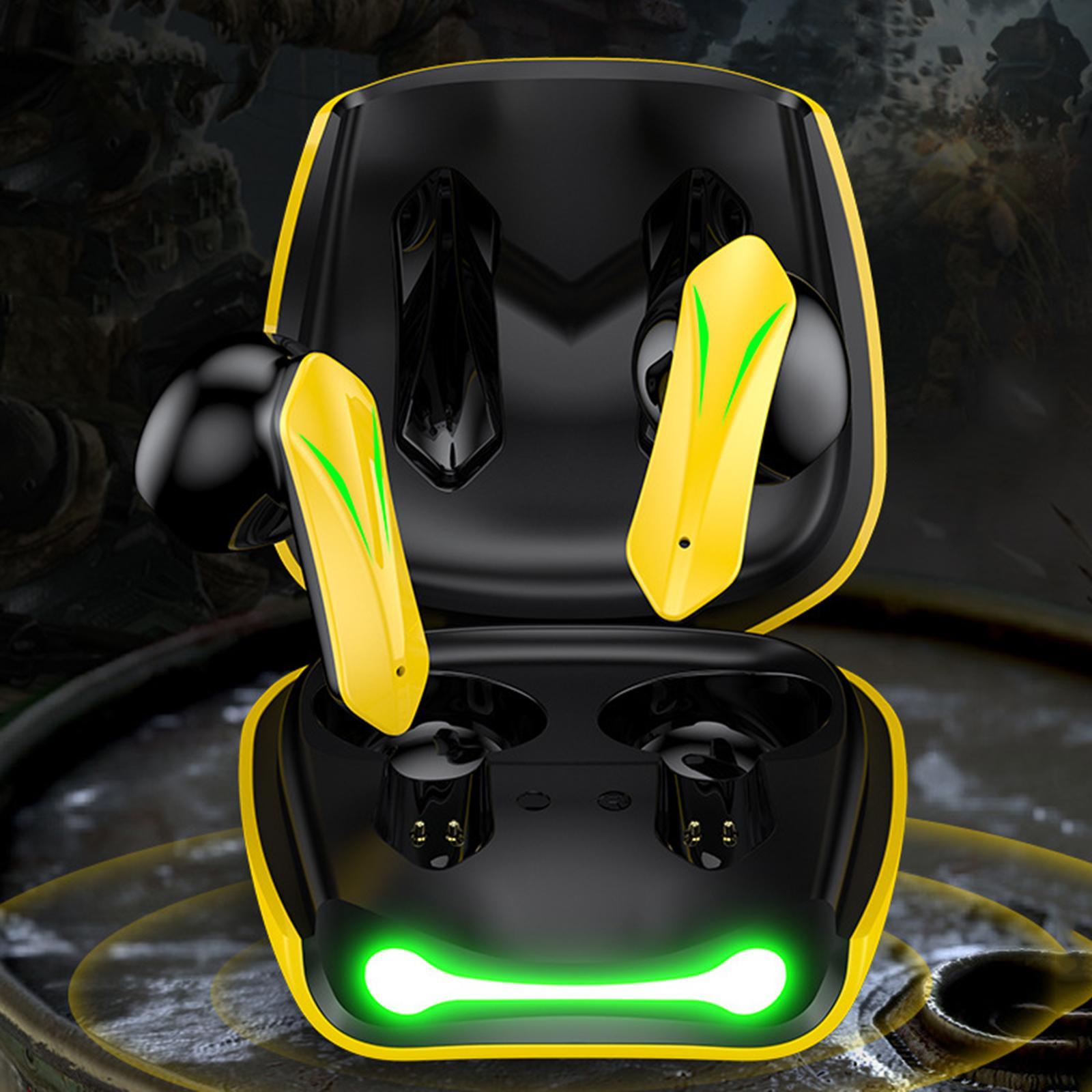 Stereo Bass Gaming Headphone Adjustable Mic yellow