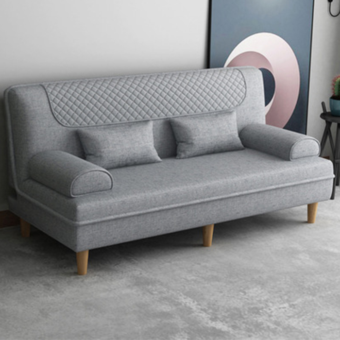 Sofa đôi vải nỉ 1m2 chân gỗ chắc chắn - Ghế sofa phòng khách nhỏ gọn decor văn phòng công ty, trang trí nhà đẹp