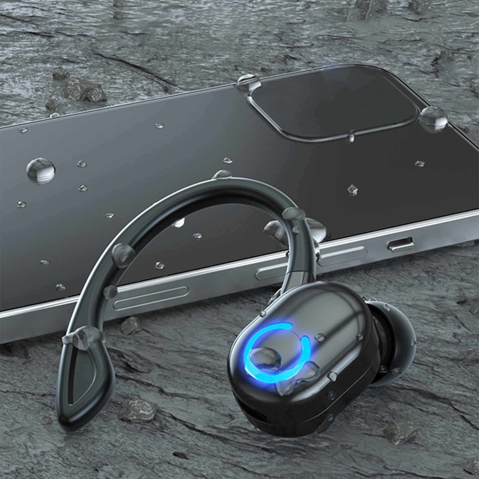 Single Wireless  Headset Sweatproof Stereo  PC Black-