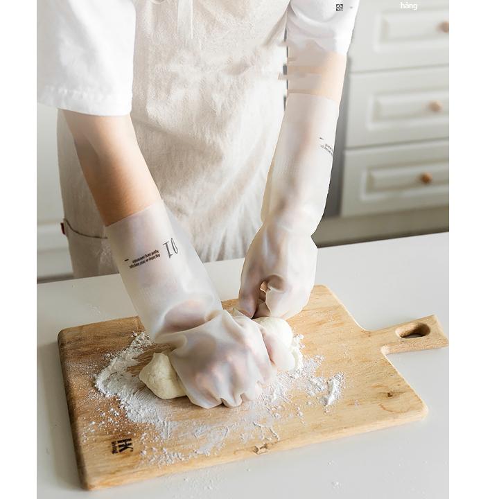 Gang tay cao su trắng đa năng cho chị em nội trợ