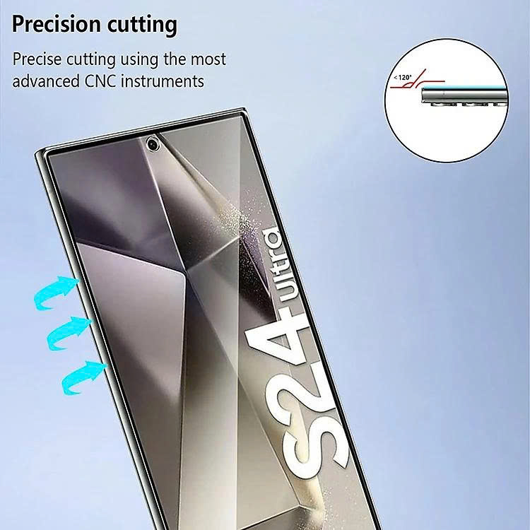 Kính Cường Lực chống nhìn trộm Cho Samsung Galaxy S24 Ultra / S25 Ultra / S26Ultra 5G loại sử dụng vân tay được, có lớp kháng khuẩn - Hàng Chính Hãng
