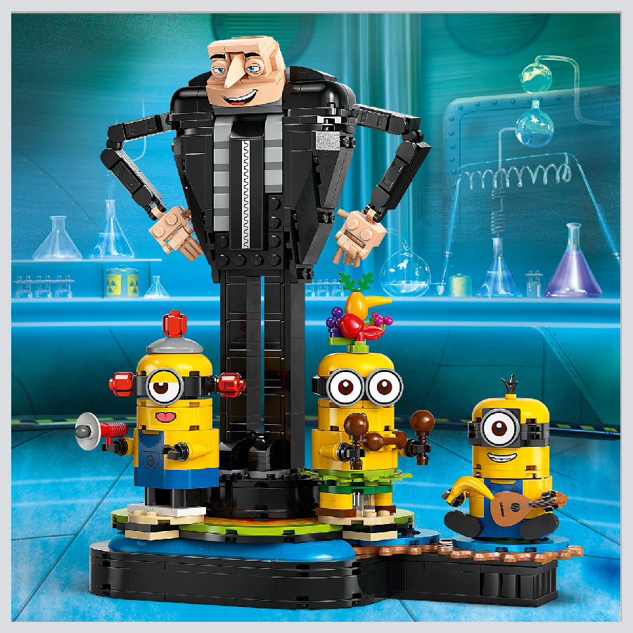 LEGO MINIONS 75582 Đồ Chơi Lắp Ráp Bữa Tiệc Bất Ngờ Của Gru Và Minions (839 chi tiết)