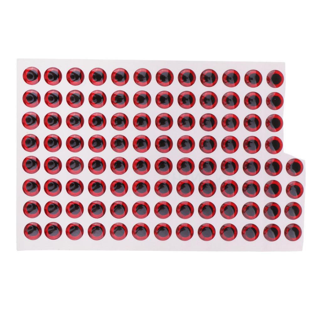 200pcs Waterproof DIY Fishing Lure Eyes Self Adhesive Fly Tying Materials