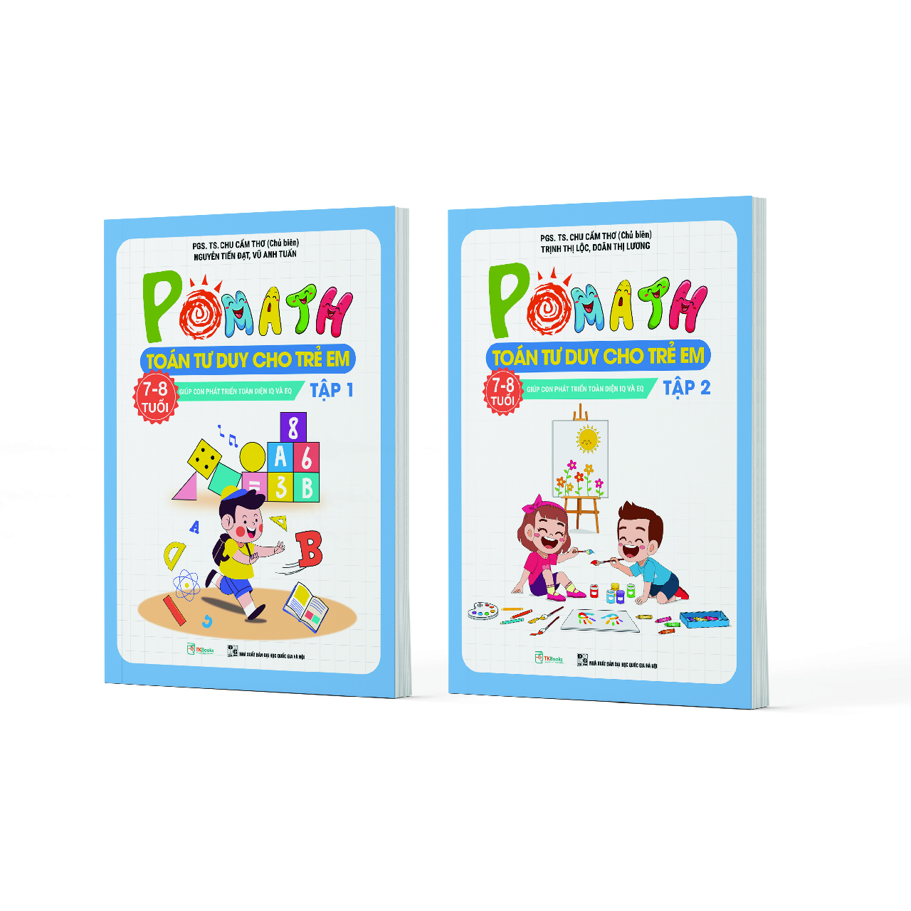 Combo POMath – Toán tư duy cho trẻ em 7 – 8 tuổi (Tập 1 + 2) - TKBooks